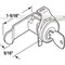 Prime-Line Mailbox Lock, 1-9/16in Cam Reach, Diecast Construction, Nickel Plated Finish, 1 Cam MP4640S - alternate 2
